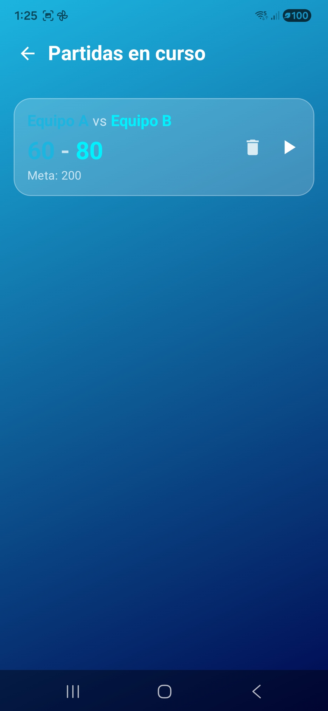 Partidas en curso